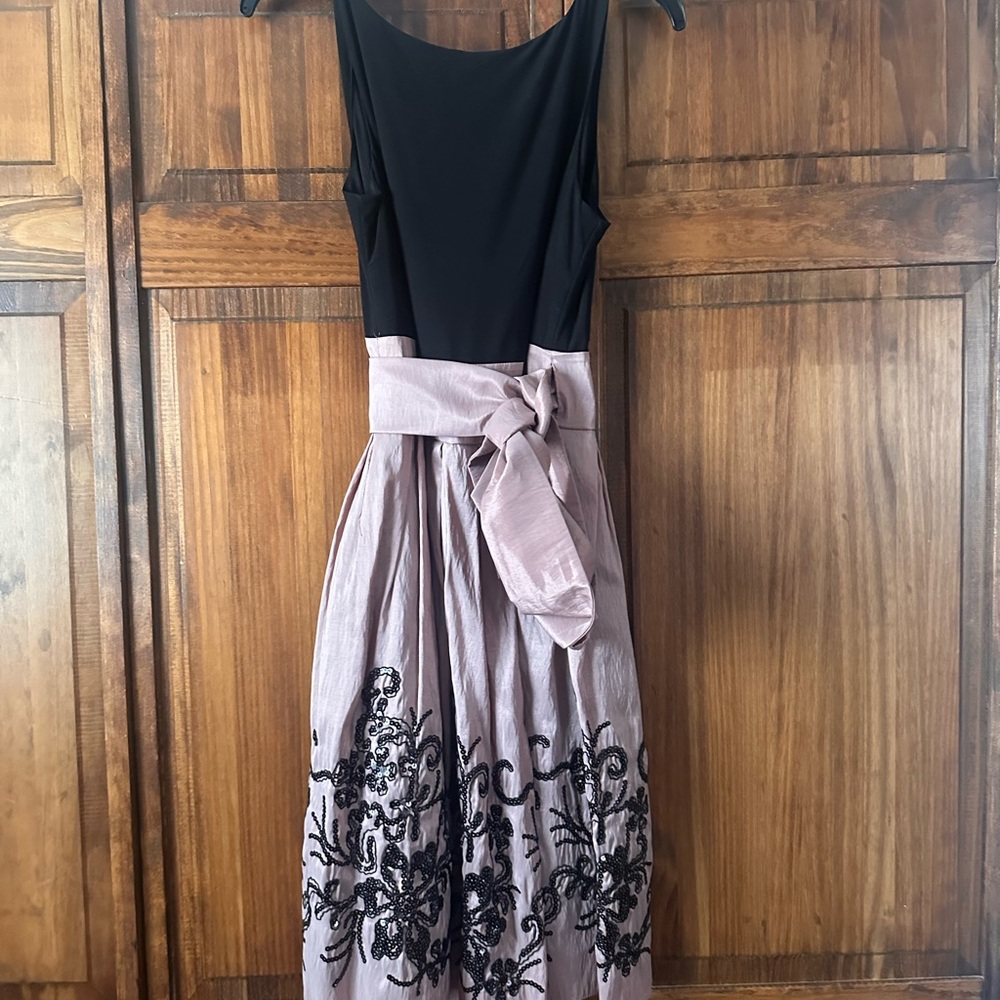 Elegant Black and Pink Dress